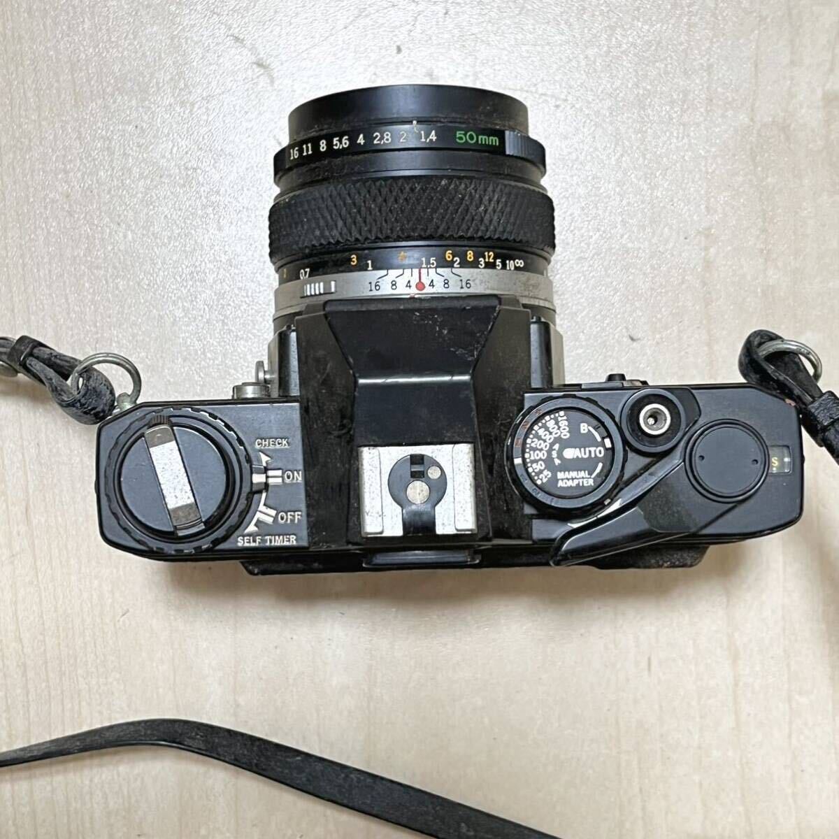 550 OLYMPUS オリンパス OM10 フィルムカメラ ／OM-SYSTEM ZUIKO MC AUTO-S f1.4 f=50mm カメラレンズ _画像3