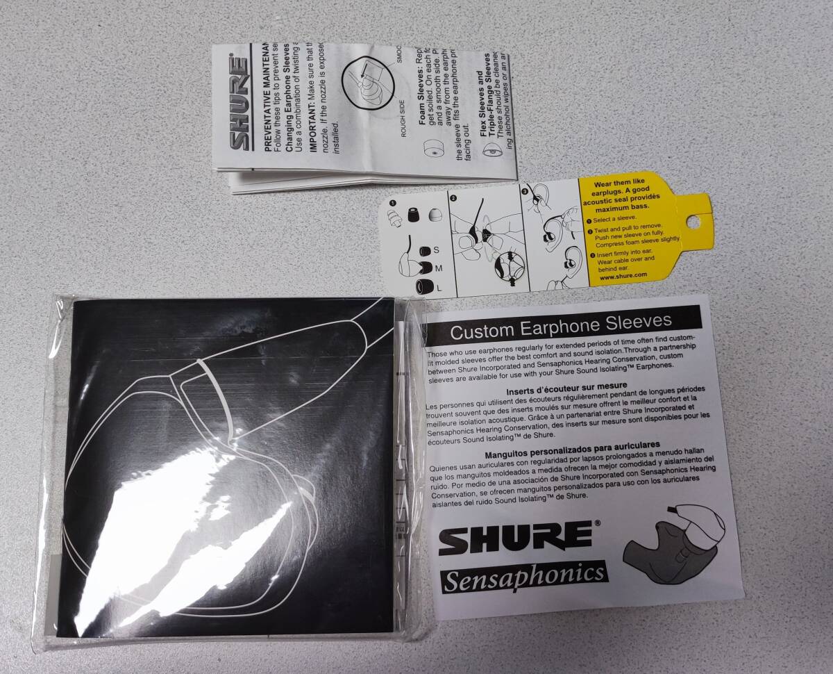 （中古品）SHURE イヤホン SEシリーズ SE315 カナル型 ブラック SE315-K-J 国内正規品 シュア_画像5