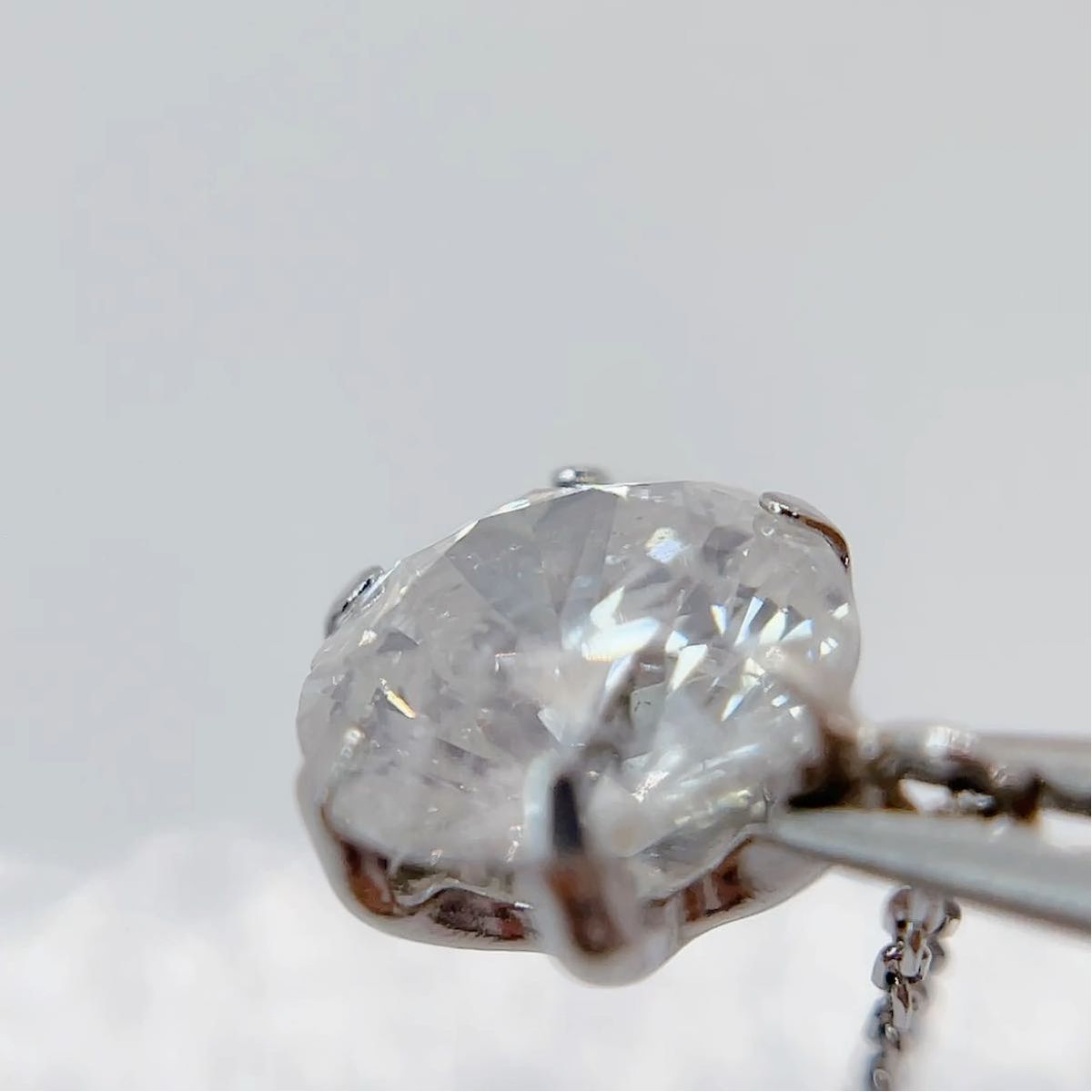 天然ダイヤモンド 1.003ct　豪華　一粒ダイヤ　プラチナ　ネックレス