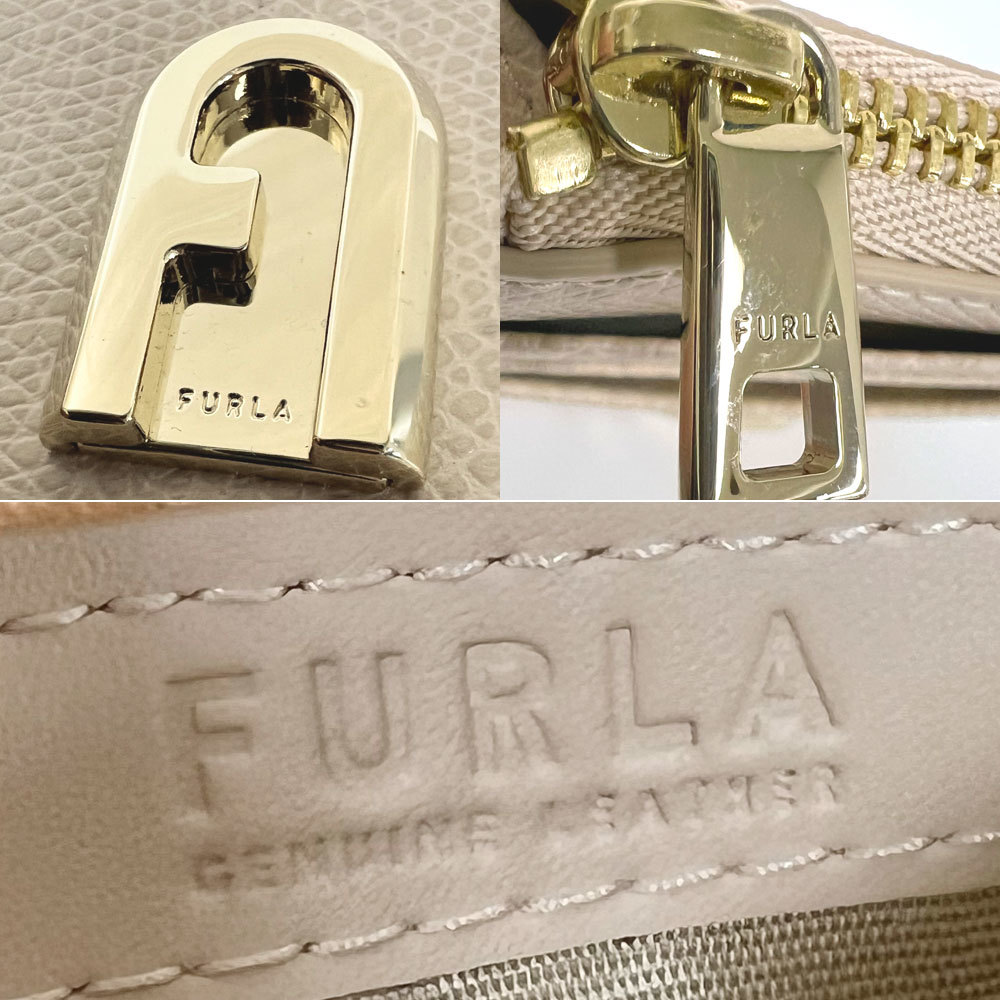 FURLA フルラ 新品・アウトレット カードケース PDF3ACO ARE000 B4L00 レザー フラグメントケース コインケース 小銭入れ ベージュ_画像5