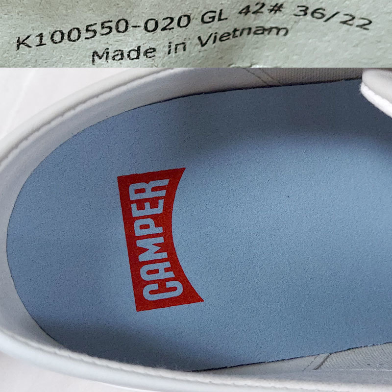 CAMPER Camper Twins Twins спортивные туфли K100550 020 42 27cmbai цвет бежевый low cut обувь кожа параллель импортные товары 