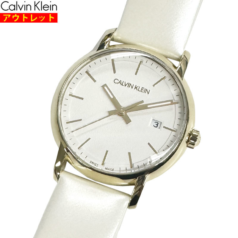 Calvin Klein カルバンクライン 腕時計 新品・アウトレット K9H235L6 エスタブリッシュド クォーツ レディース レザーベルト 並行輸入品