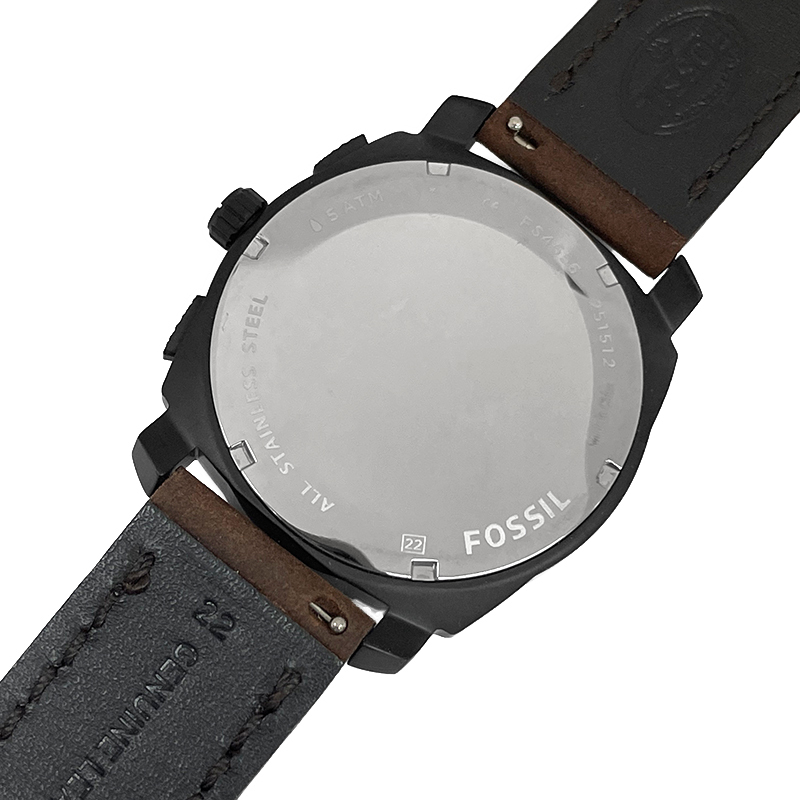 FOSSIL Fossil наручные часы новый товар * outlet MACHINE FS4656 мужской кварц хронограф кожа ремень параллель импортные товары 
