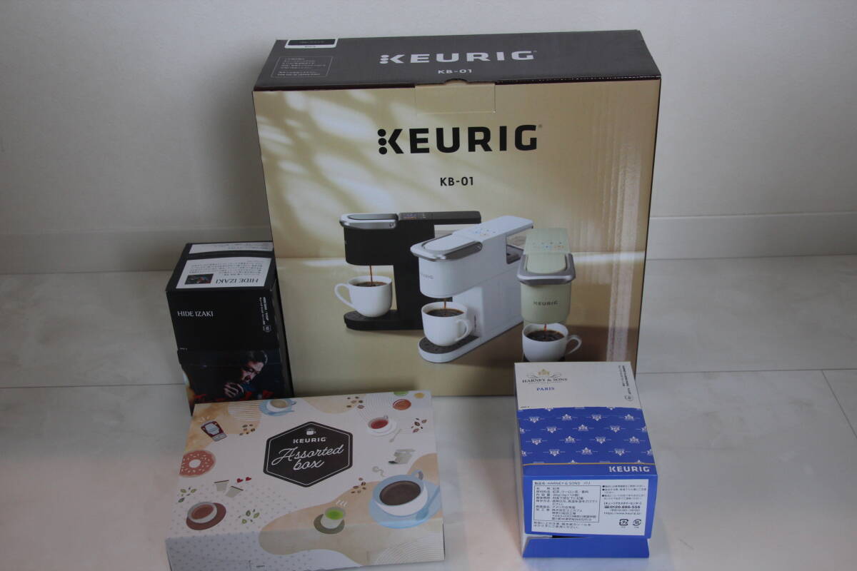 ＊KEURIG キューリグ コーヒーメーカー KB-01 お試しカートリッジ３種付属 未使用品！＊_画像1
