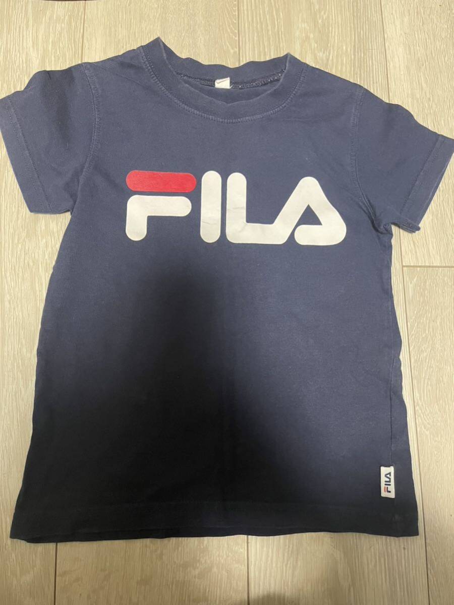 FILA キッズ　Tシャツ　ネイビー_画像1