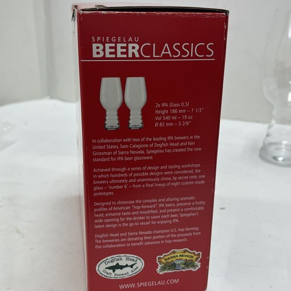 【未使用】シュピゲラウ(Spiegelau) クラフトビールグラス IPA インディア・ペール・エール(2個入) 口径(約)6cm×高さ(約)18.5cm◆M0631の画像6