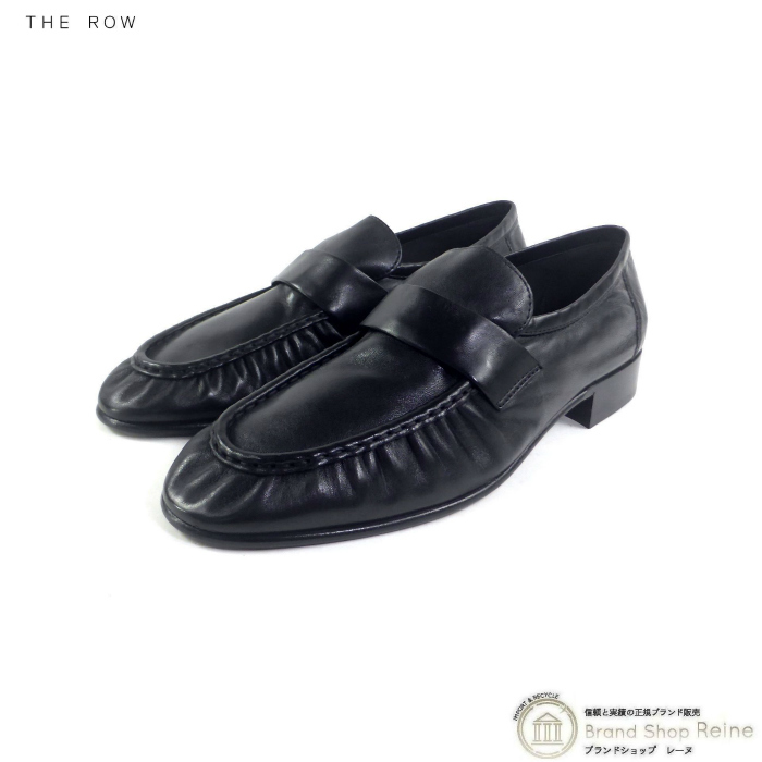  The * low (The Row) Soft Loafernapa кожа Loafer #39 обувь обувь F1280 черный ( новый товар )