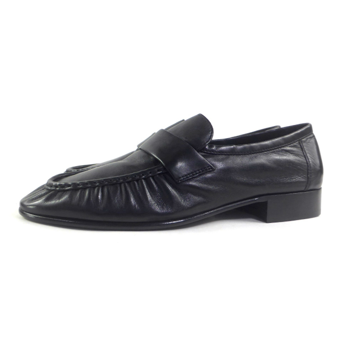  The * low (The Row) Soft Loafernapa кожа Loafer #39 обувь обувь F1280 черный ( новый товар )
