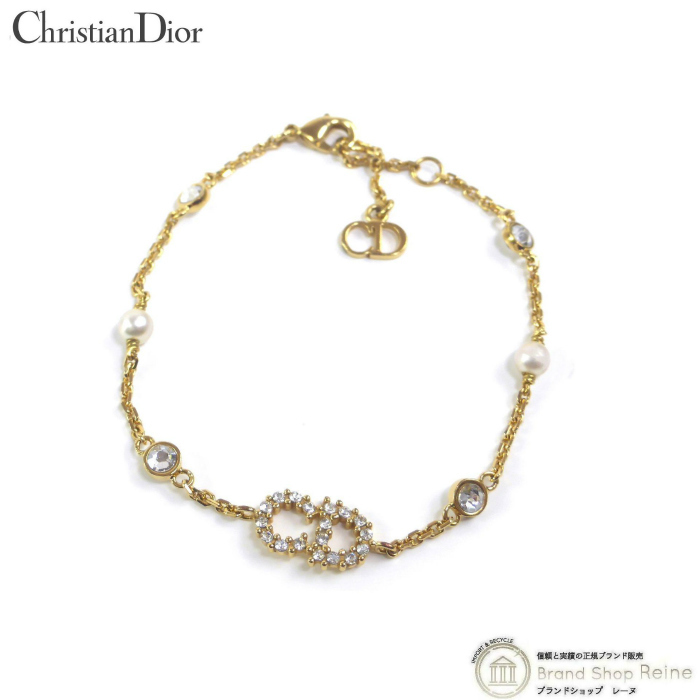 クリスチャンディオール （Christian Dior） Clair D Lune チェーン ブレスレット B0668CDLCY ゴールド（美品）中古_画像1