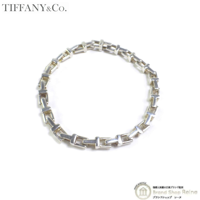  Tiffany (TIFFANY&CO.) Vintage T narrow chain bracele silver 925( used )