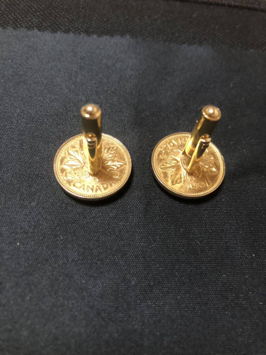[2 goods ]TIFFANY coin cuff links 