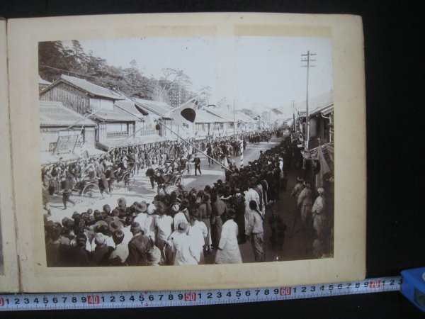 戦前　朝鮮　大韓帝国皇帝純宗　釜山行幸記念写真帖　折帖　大判写真12枚　明治42（1909）年　■検韓皇陛下李氏朝鮮大韓帝国韓国併合高宗_画像10