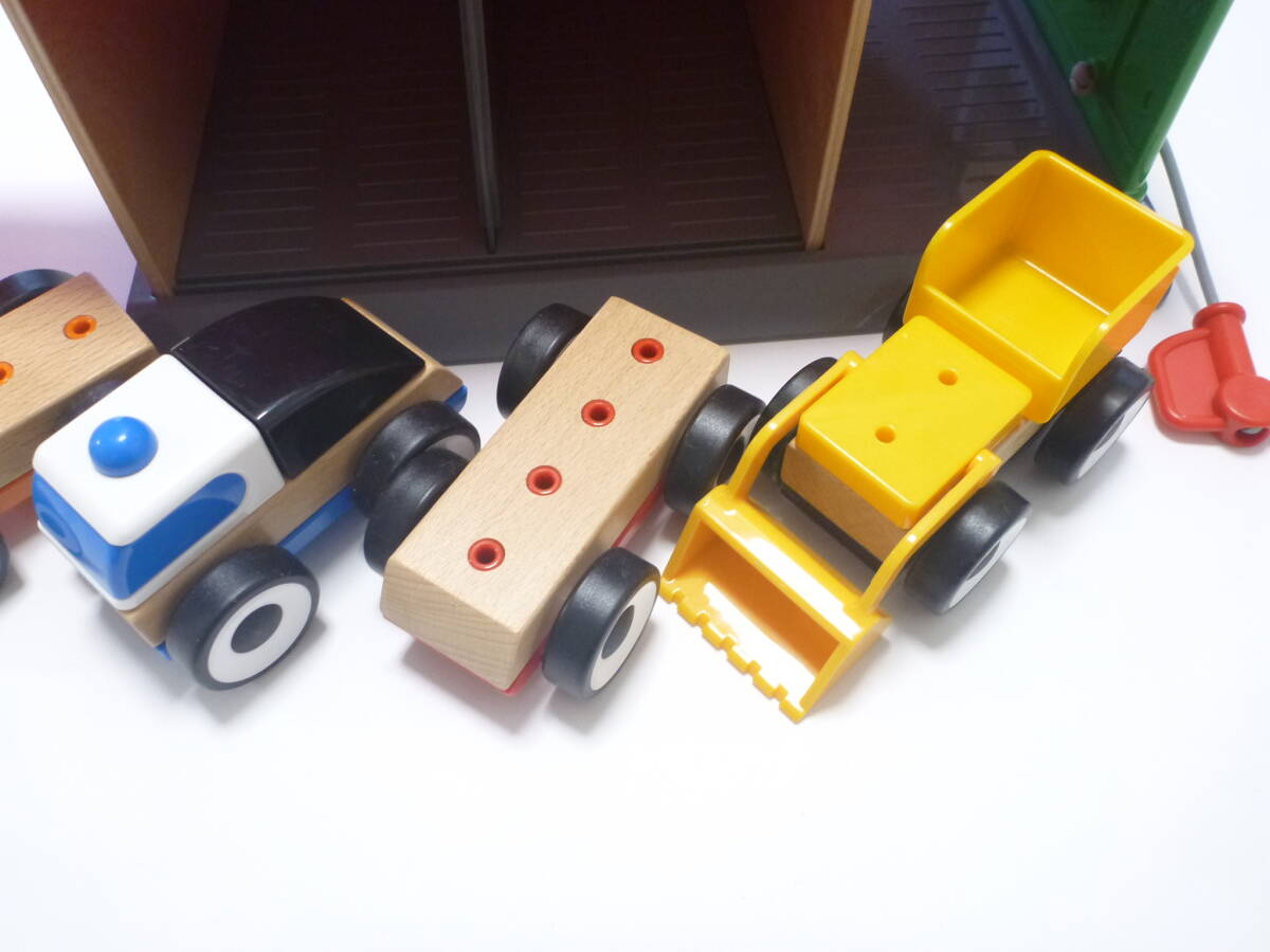 美品 イケア IKEA のりもの おもちゃ ガレージ LILLABO リラブー 車4台_画像4