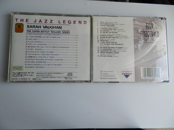 CD2枚◆サラ・ヴォーンSarah Vaughan /エラ・フィッツジェラルド ELLA FITZGERALD◆ベスト盤 ジャズ ボーカルの画像5