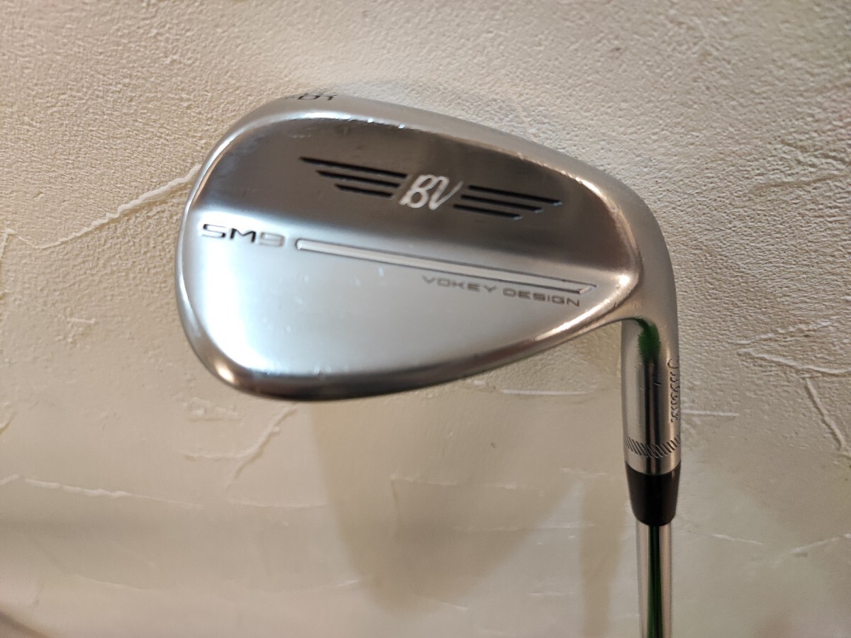 ★中古/Titleist タイトリスト VOKEY ボーケイデザイン SM9 ウェッジ ツアークローム/56-14F/NSプロ950GH　neo　フレックスS_画像1