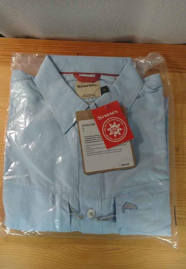 送料込み　新品未使用　Simms Guide LS Shirt ガイド ロングスリーブ シャツ スカイ　US-S　日本Mサイズ相当_画像1