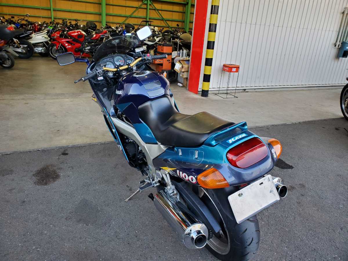 格安　ZZR1100　ZZ-R1100　セル始動　41673ｋｍ　平成6年式　ZXT10D　D型モデル_画像3