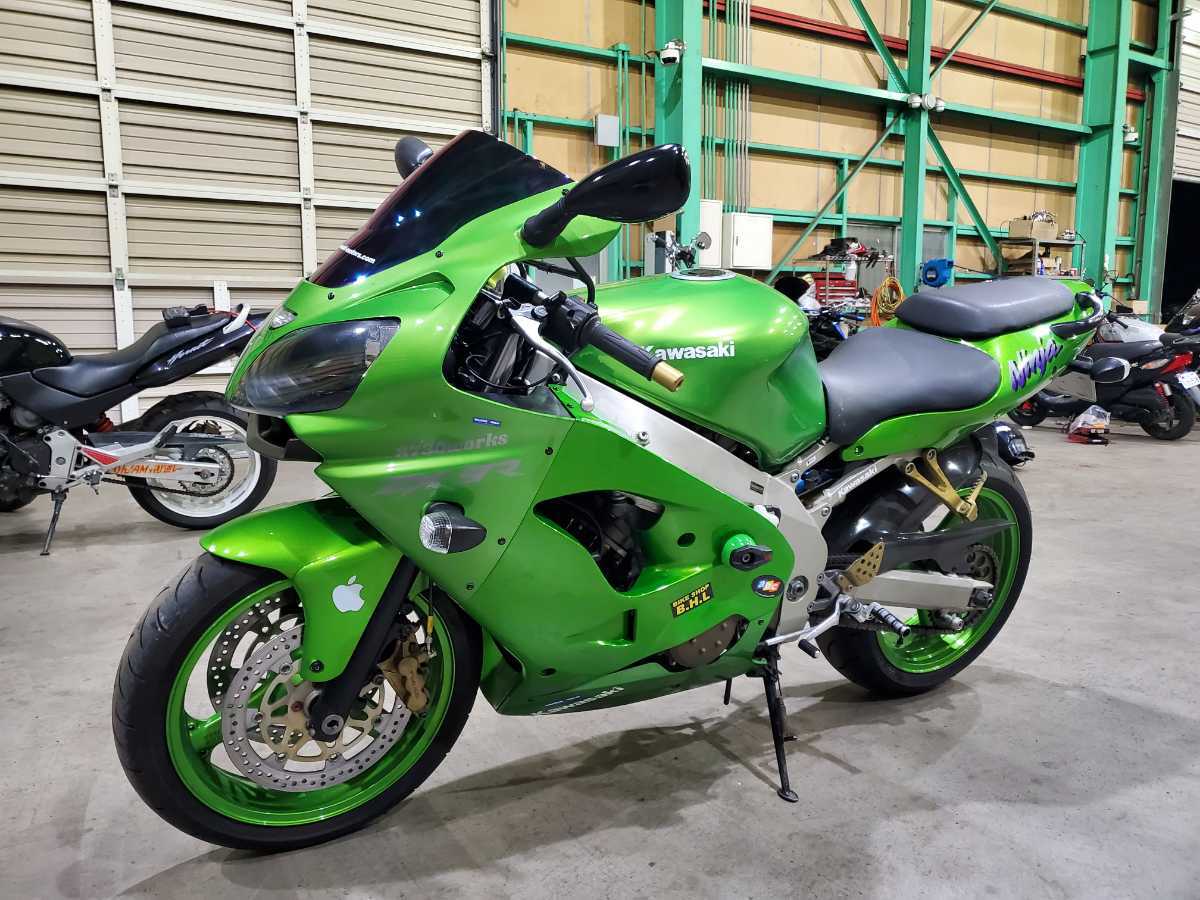 格安 ZX-9R 平成13年式 ZX9R 44844ｋｍ セル始動 ZX900E 車検R7年11月 の画像1