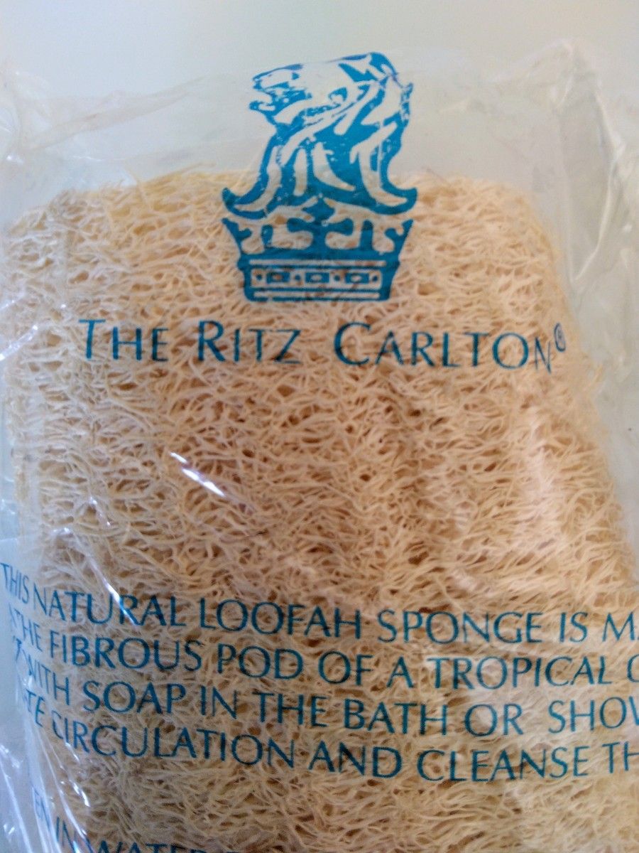 ★未使用★THE RITZ-CARLTON　ヘチマパッド　ヘチマ　ホテル仕様　角質除去ヘチマ　バスシャワー　ベージュ