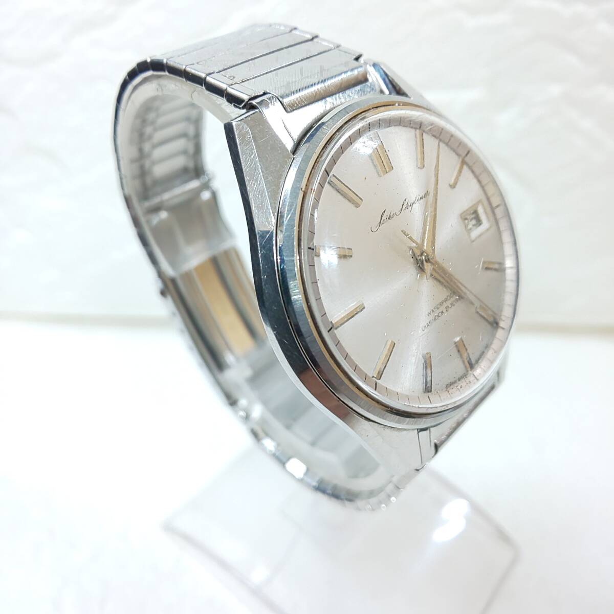 ◎セイコー◎Seiko Skyliner スカイライナー 6222-8000 Cal/6222A 21石手巻 1967年製 SEIKO製ブレス 稼働品 即発送_画像2