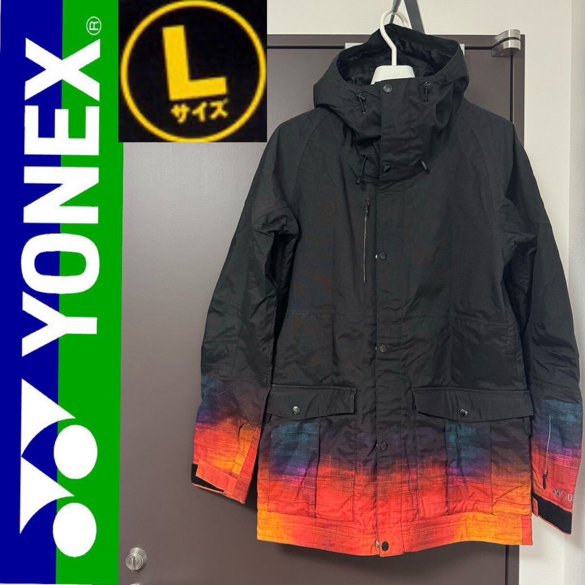 YONEX ヨネックス メンズ ジャケット スノーボード スノボ ウエア ウェア Lサイズ メンズ L スノーボードウエア ブラック 黒 _画像1