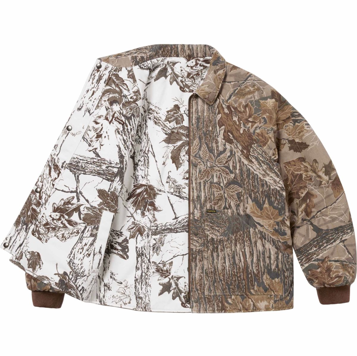 Supreme RealTree Reversible Quilted Work Jacket "Snow Camo