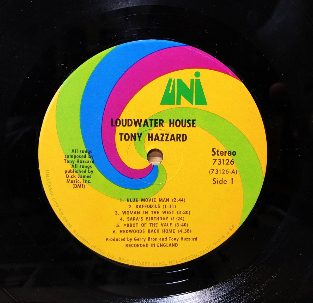 ■3/LP【12568】-【US/DJ盤】TONY HAZZARD トニー・ハザード●LOUDWATER HOUSEラウド・ウォーター・ハウス_画像6