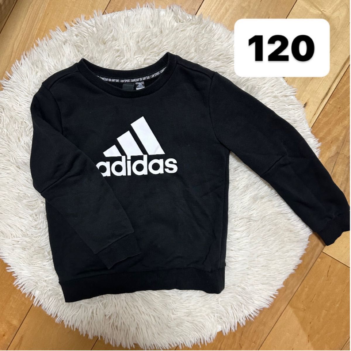 トレーナー アディダス adidas 黒 トップス アディダストレーナー 子供服