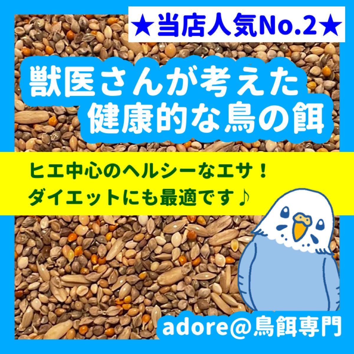 【ひっちゃん様専用】獣医さんが考えた健康的な鳥の餌3kg