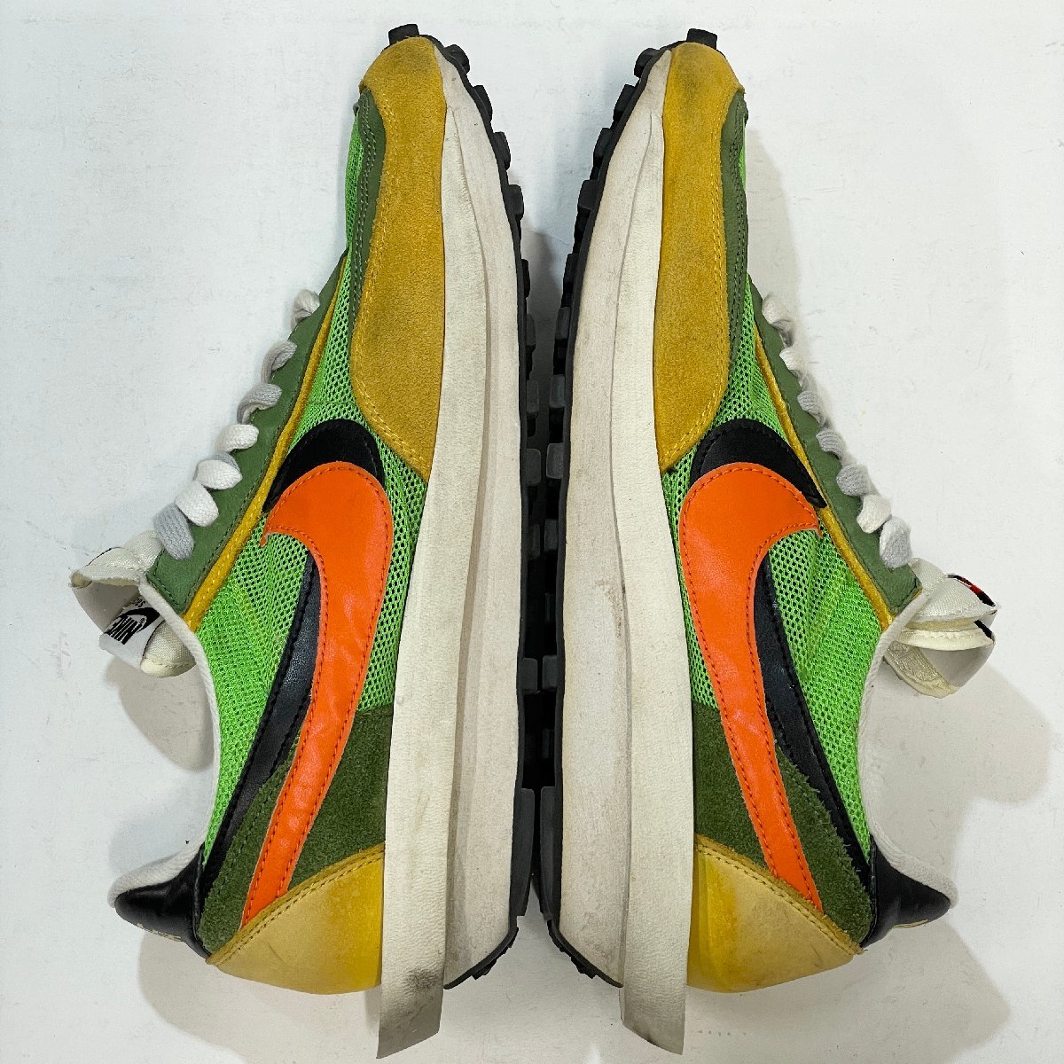 28.5cm NIKE LDWAFFLE / SACAI BV0073-300 ナイキ エルディーワッフル / サカイ グリーン メンズ スニーカー YD H104570_画像3