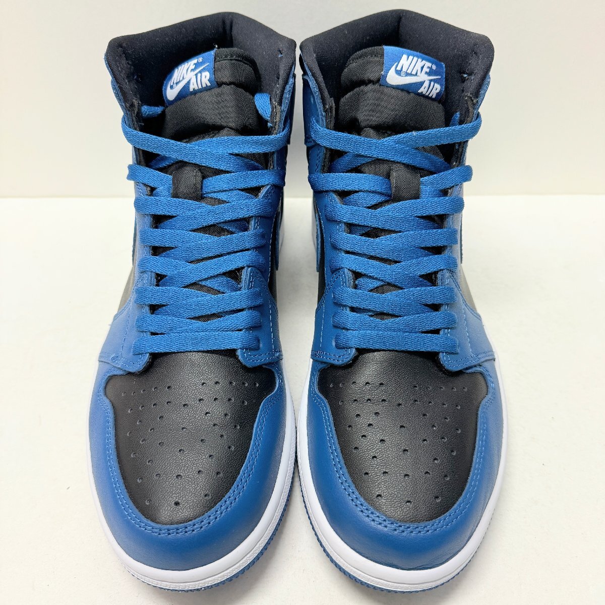 28cm AIR JORDAN 1 RETRO HIGH OG 555088-404 エアジョーダン 1 レトロ ハイ ブルーブラックホワイト メンズ スニーカー HV H104393_画像2