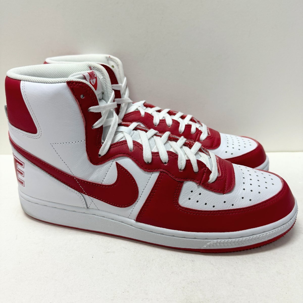 30cm NIKE TERMINATOR HI FJ4454-100 ナイキ ターミネーター ハイ ホワイトレッド メンズ スニーカー HK H102535_画像1