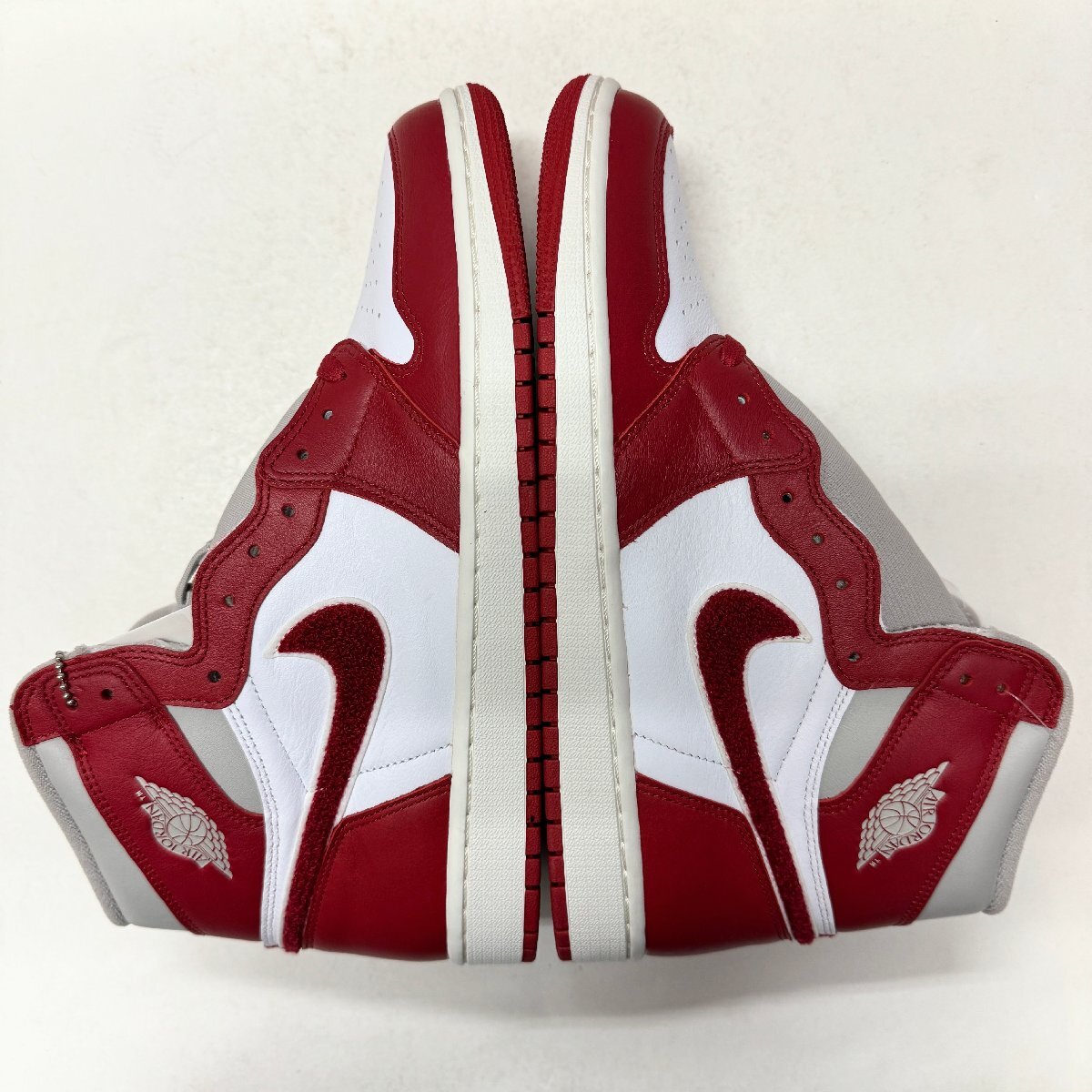 29cm W AIR JORDAN 1 RETRO HIGH OG DJ4891-061 W エアジョーダン 1 レトロ ハイ レッドホワイトグレー メンズ スニーカー HX H105134_画像3