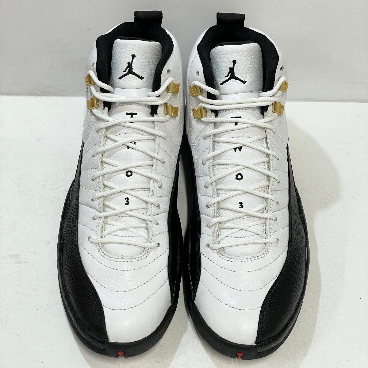 28cm AIR JORDAN 12 RETRO CDP 130690-109 エア ジョーダン 12 レトロ CDP タクシー メンズ スニーカー RJ H101955の画像2