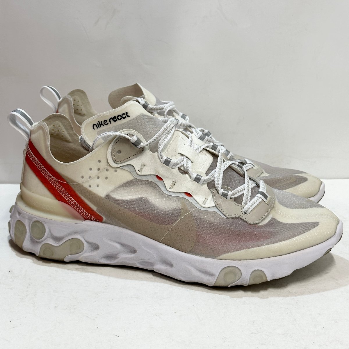 27cm NIKE REACT ELEMENT 87 AQ1090-100 ナイキ リアクト エレメント 87 セイル メンズ スニーカー NI H106043_画像1