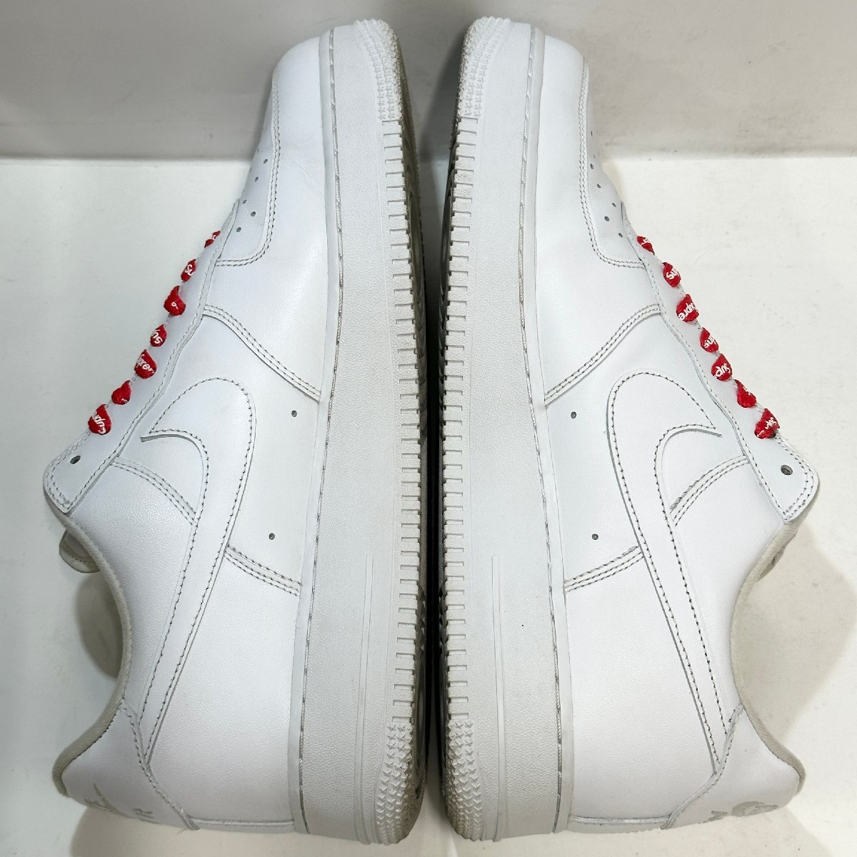 28.5cm NIKE AIR FORCE 1 LOW / SUPREME CU9225-100 ナイキ エアフォース1 ロー / シュプリーム ホワイト メンズ スニーカー GV H105520_画像3