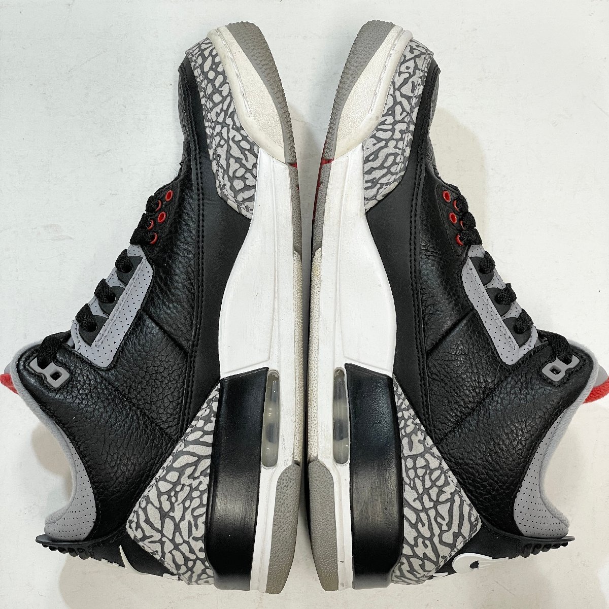 27cm AIR JORDAN 3 AJ3 RETRO OG 854262-001 エア ジョーダン 3 レトロ OG ブラックセメント メンズ スニーカー QZ H57253_画像4