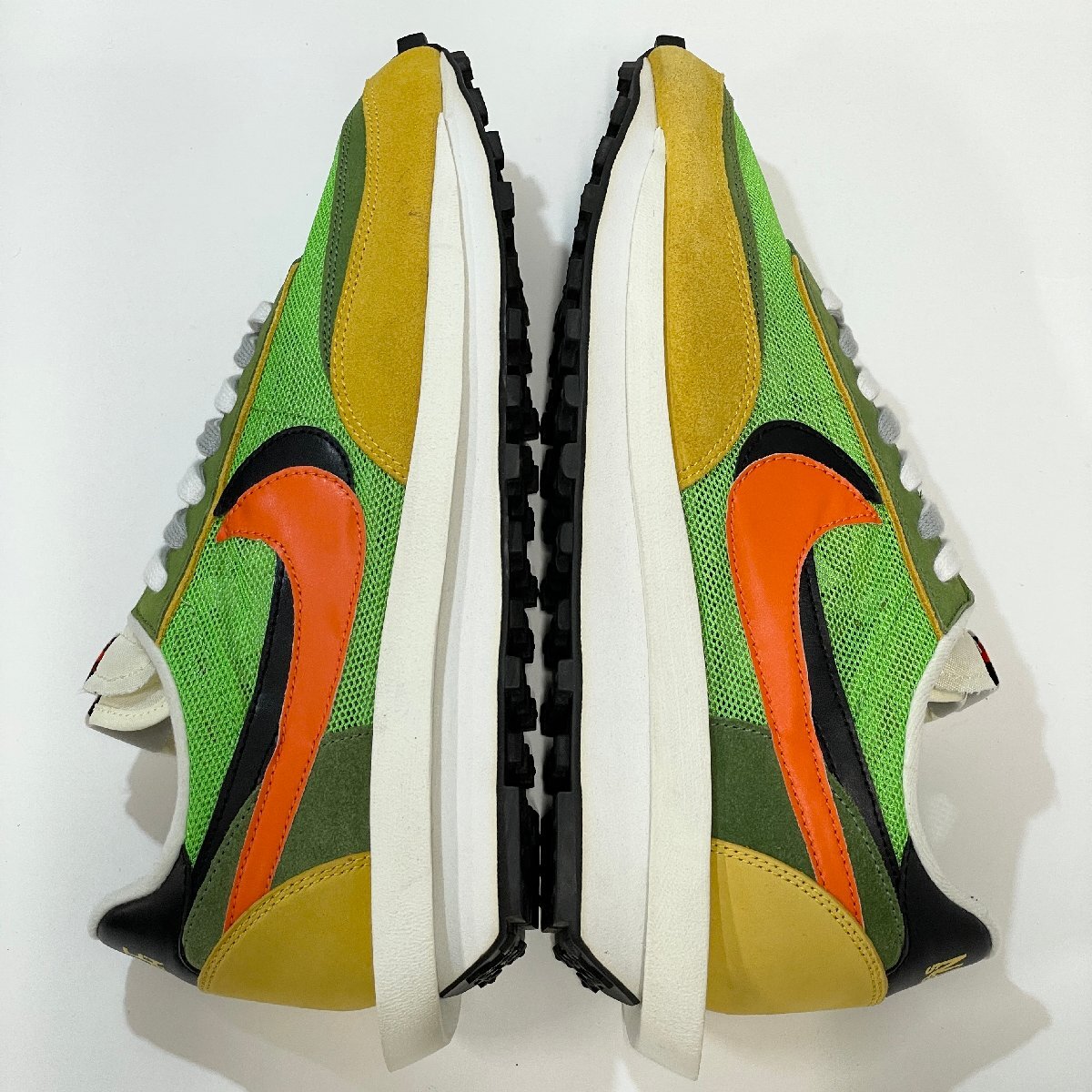 30cm NIKE LDWAFFLE / SACAI BV0073-300 ナイキ エルディーワッフル / サカイ グリーン メンズ スニーカー RC H65041_画像3