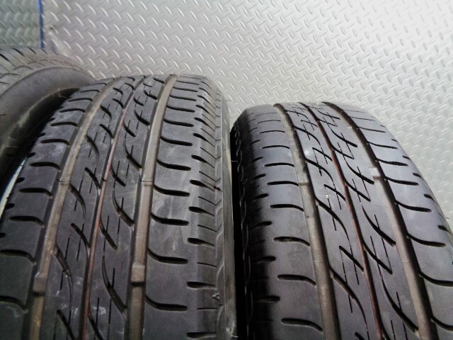 バリ山!! HE22S ラパン 純正 14 インチ ホイール タイヤ 4本 155/65R14 4.5J 100 4穴 4H ワゴンR パレット スペーシア エブリィ MRワゴン_画像9