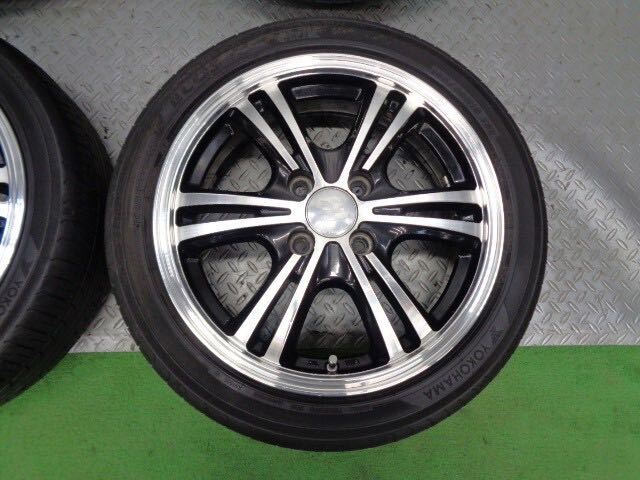 バリ山! 社外 15 インチ ホイール タイヤ 4本 165/50R15 5J 100 4穴 4H ワゴンR タント スペーシア N-BOX エブリィ ムーブ ラパン パレットの画像5