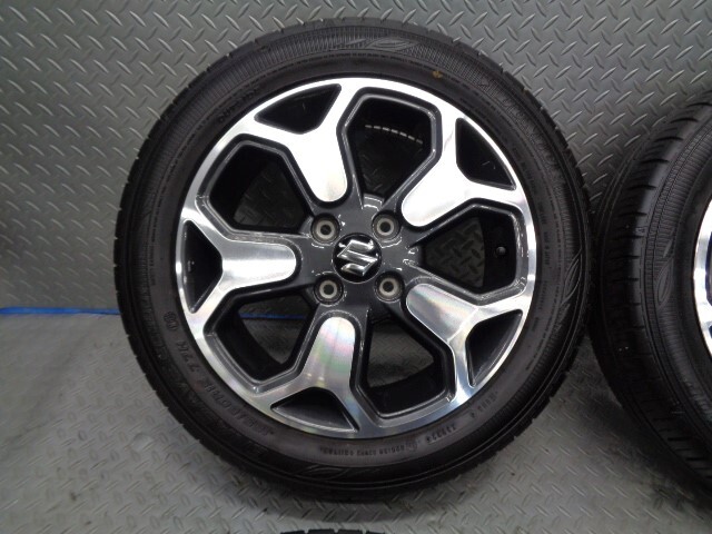 国産バリ山! 美品! MR52S MR92S ハスラー 純正 15 インチ アルミ ホイール タイヤ 4本 165/60R15 4.5J 100 4H 4穴 MR31S MR41S MS31S MS41S_570x570x310 28kg x2梱包