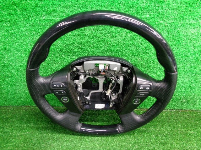  superior article!! GRS200 Crown Athlete first term latter term after market black wood grain wood leather leather combination steering wheel steering gear GRS201 GRS202 GRS203 GWS204