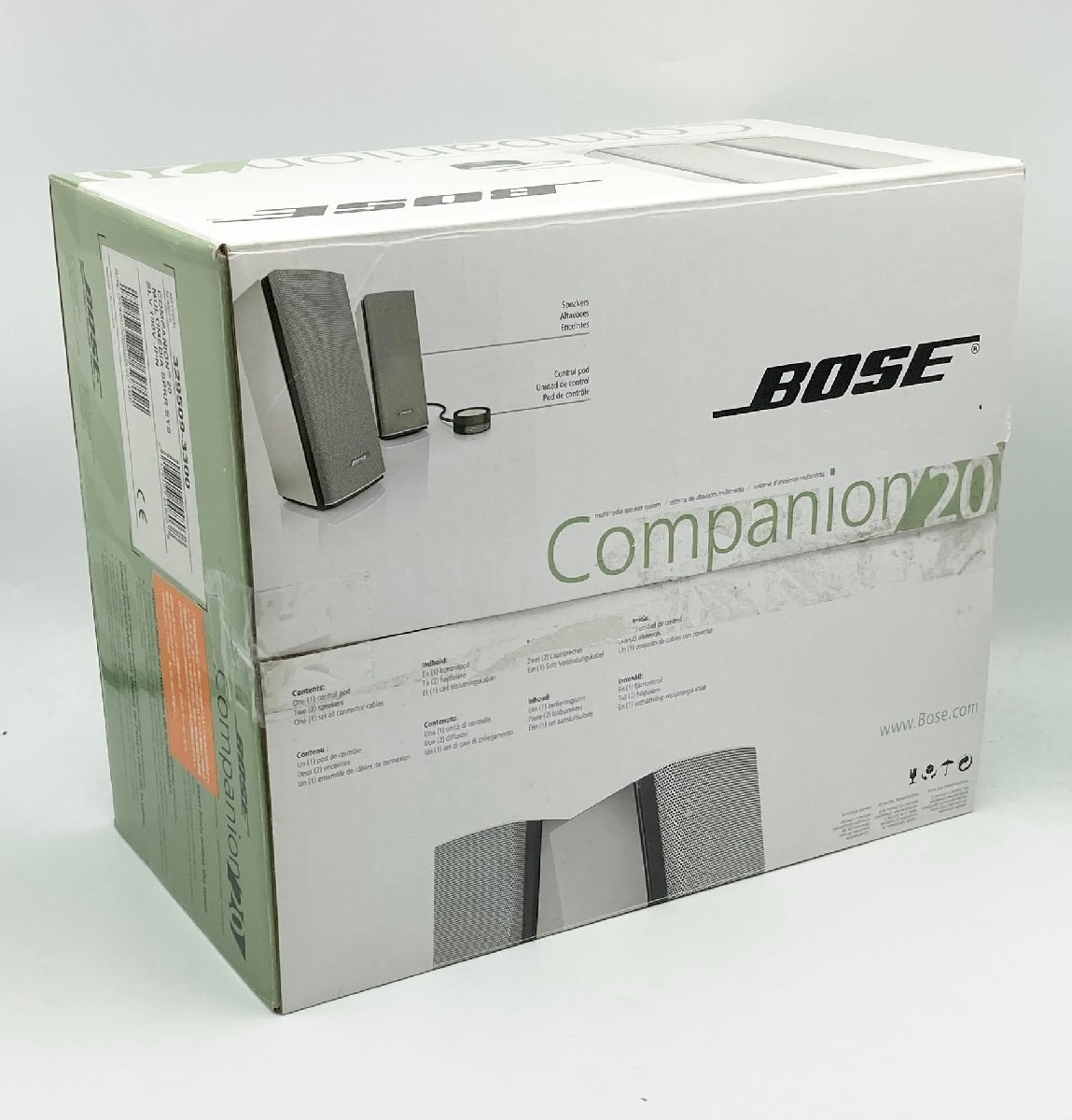 Bose Companion 20 multimedia speaker system PCスピーカー 8.9 cm (W) x 21.9 cm (H) x 11.9 cm (D) 1.13 kg_画像1