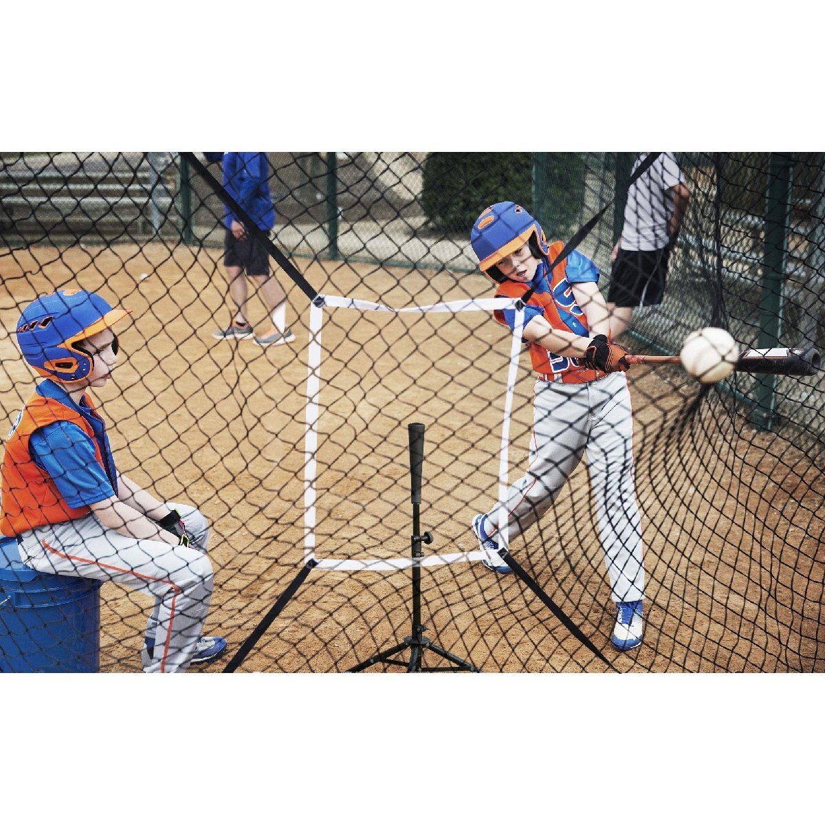 野球ネット 練習用 バッティングネット ピッチングネット 213cm*213cm 野球器具 打撃 投球 防球ネット レーニングボール 軟式/硬式対応_画像9