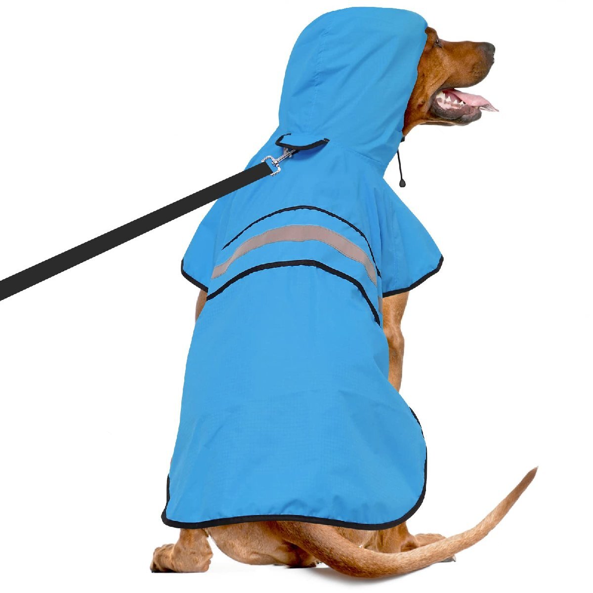 Weesiber dog raincoat - waterproof reflection . pet raincoat adjustment possibility dog for poncho, rainy season measures snow protection . manner ventilation light weight walk for hat attaching dog clothes small size dog 