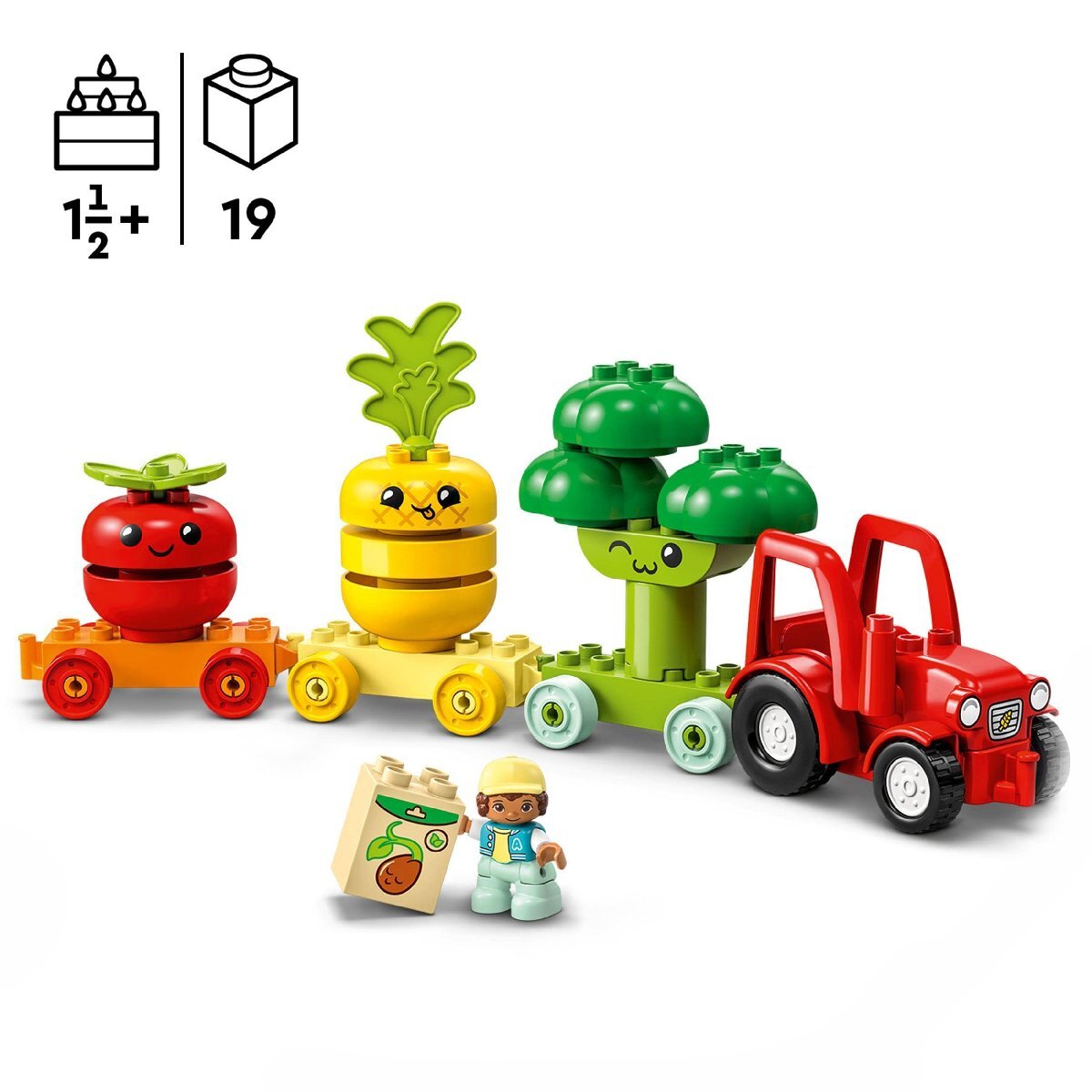 レゴ(LEGO) デュプロ はじめてのデュプロ やさいのトラクター 10982 おもちゃ ブロック プレゼント幼児 赤ちゃん ごっこ遊び 乗り物 の_画像2