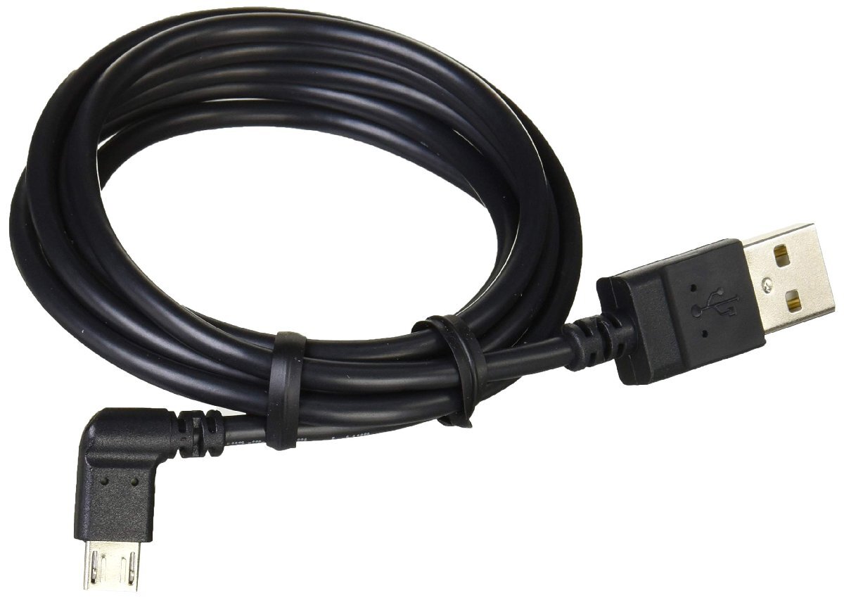 エレコム(ELECOM) ELECOM microUSBケーブル タブレット用 逆L字 2A出力 A-microB USB2.0 ブラック 1.2m_画像2