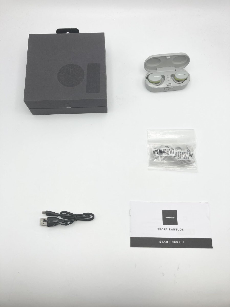 Bose Sport Earbuds совершенно беспроводной слуховай аппарат Bluetooth подключение Mike есть защита от влаги Glacier White 