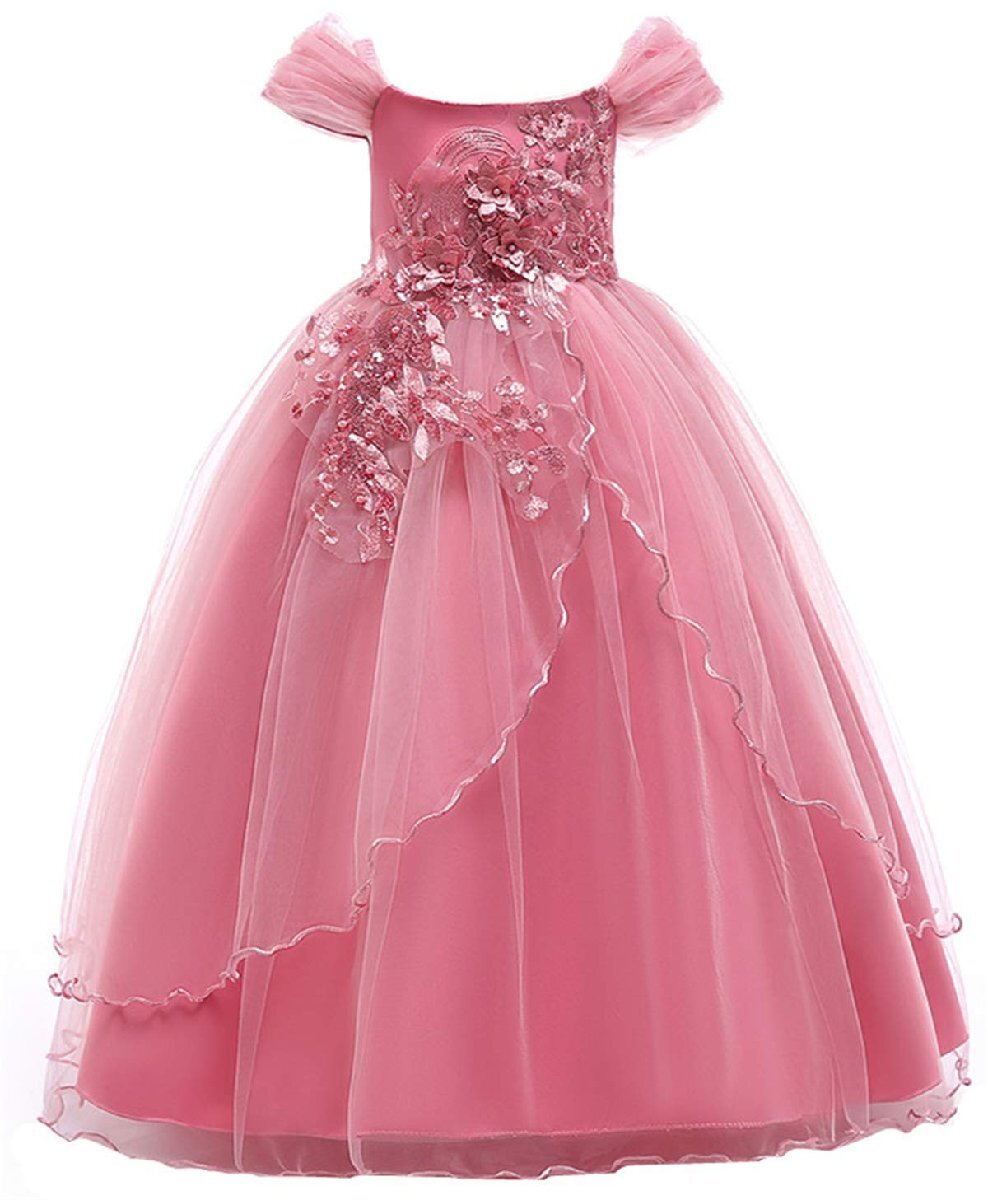 [AOIF LLMY] child dress long dress girl Junior piano presentation pa-ti- musical performance . formal go in . type wedding One-piece [12