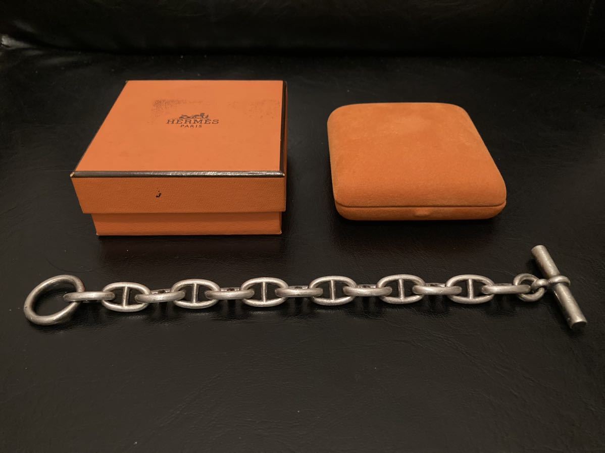 ‘70-‘80s Vintage Hermes Chaine d’Ancre シェーヌダンクル 筆記体 GM13 エルメス アクロバット クレッシェンド ヴィンテージ アレアの画像1